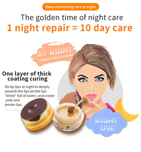 Bee Balm, Lip Balm Honey Pot, Smoothing Lip Lines, Hydrating And Moisturizing Dry And Cracked Lip Valentine's Day Gifts