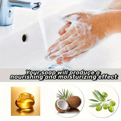 8.82oz Honey Soap Base for DIY Handmade Soaps - Moisturizing Glycerin-Infused, Fragrance-Free with Natural Honey Extract, Ideal for Soap Making Enthusiasts, Honey Glow Soap