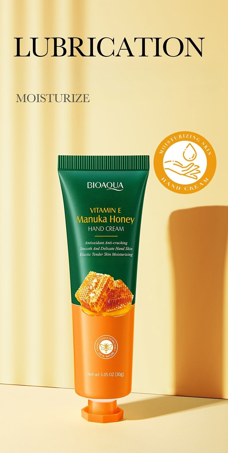 1/3pcs Honey Hand Cream With Vitamin E, Deeply Nourishing And Hydrating Your Rough Dry Cracked Skin, Hand Moisturizier, Not Greasy For Daily Use
